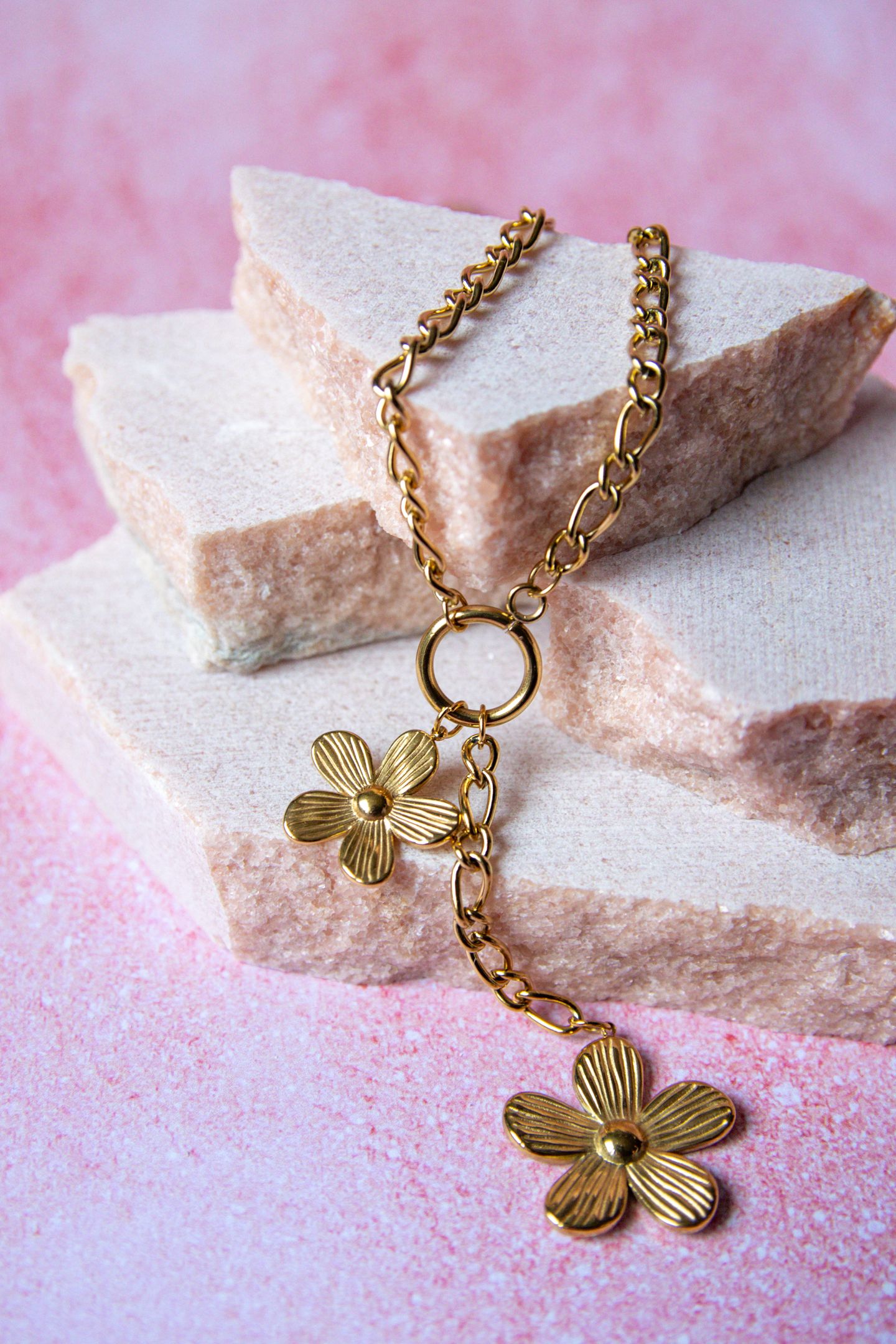 Collier Sautoir Fleurs