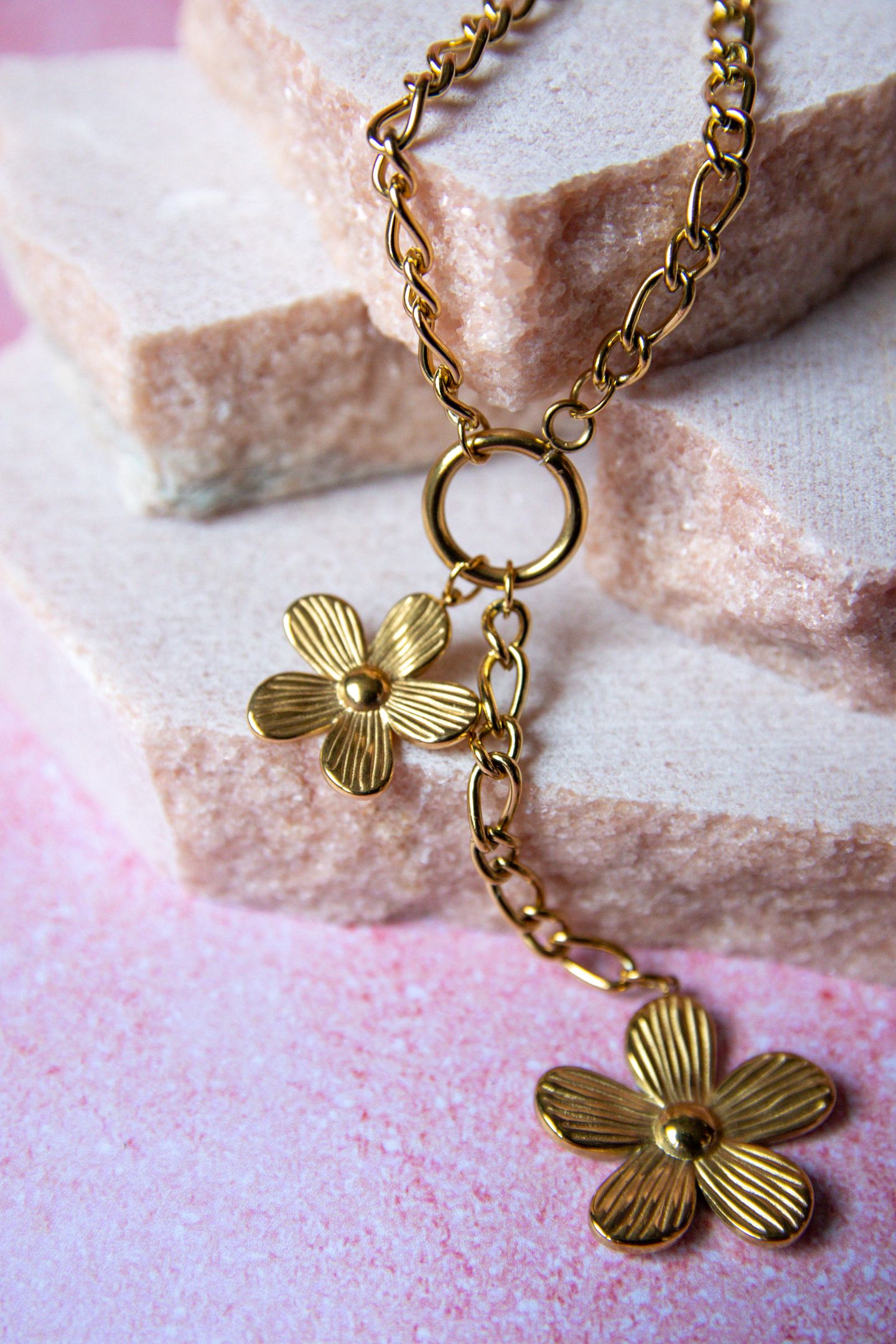 Collier Sautoir Fleurs