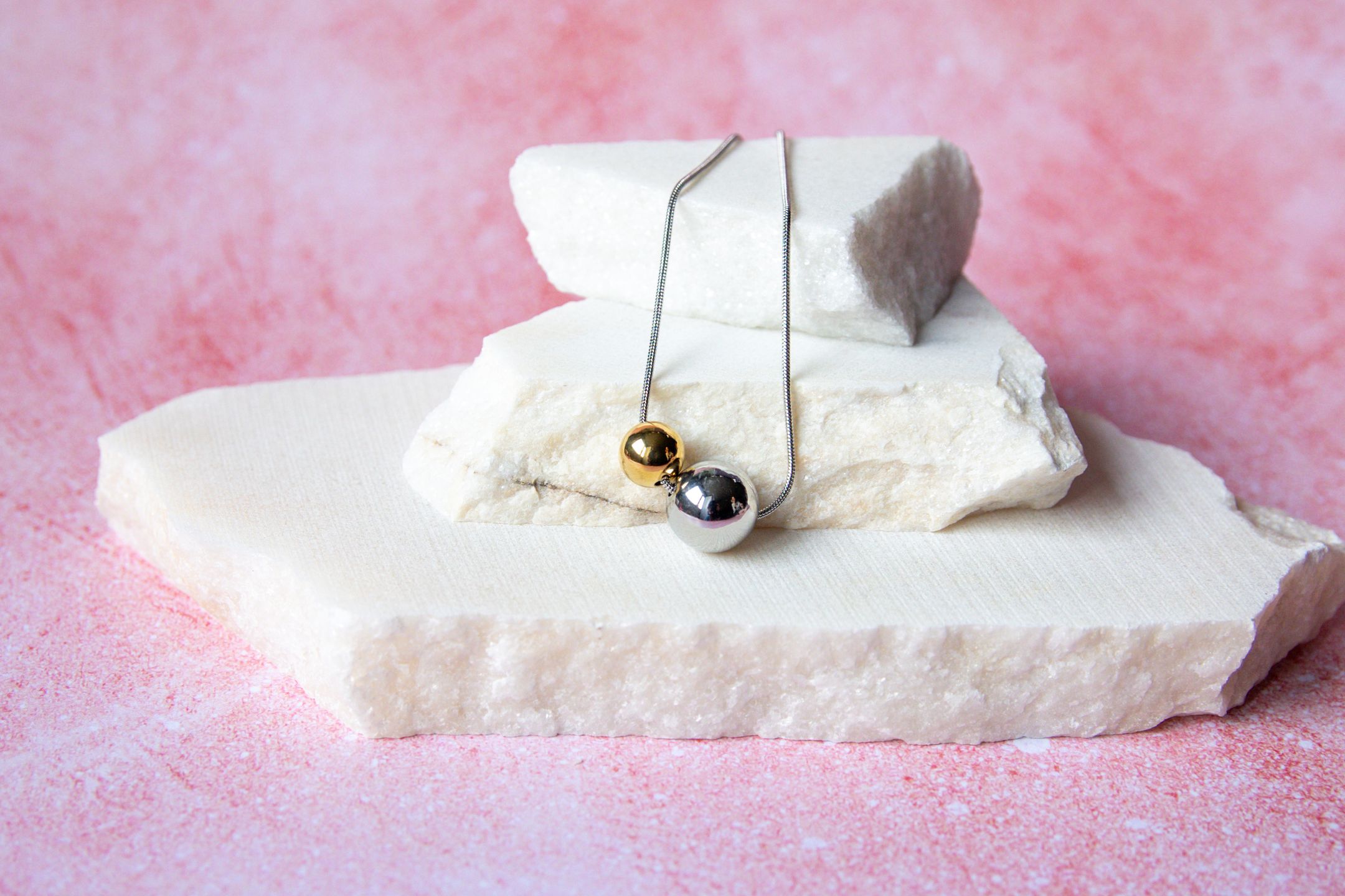 Collier Duo de Sphères