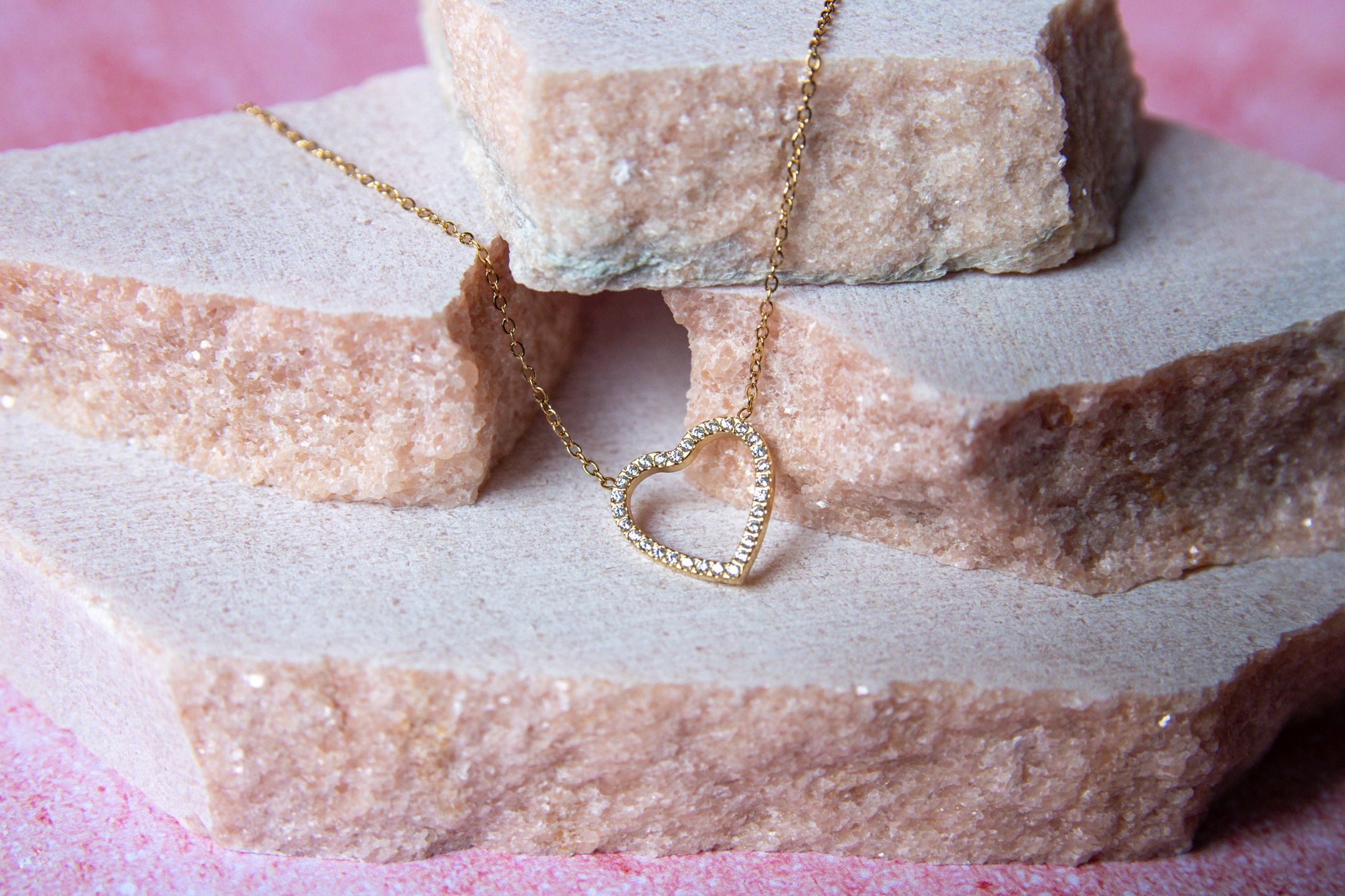 Collier Cœur Brillant