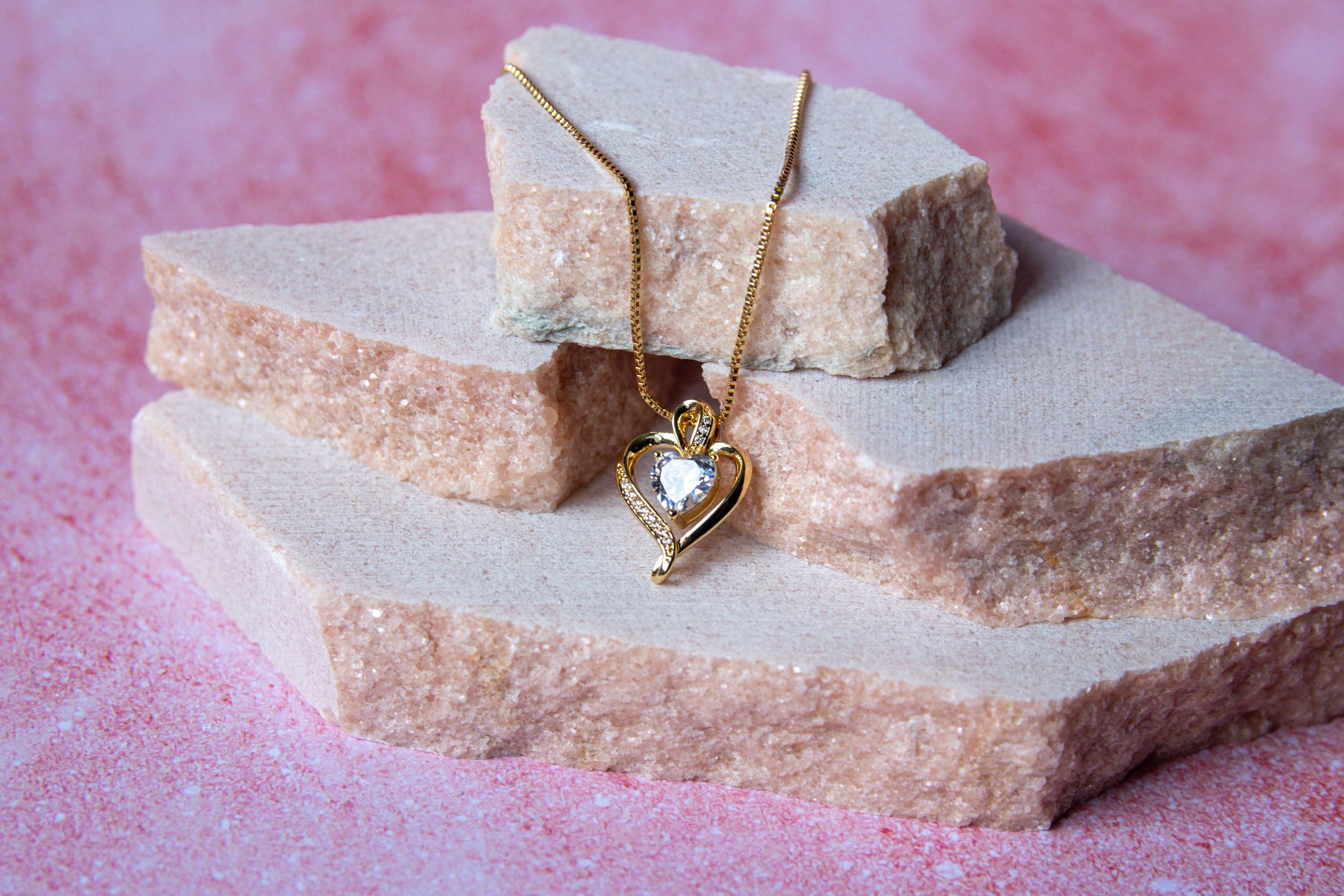 Collier Cœur Cristal