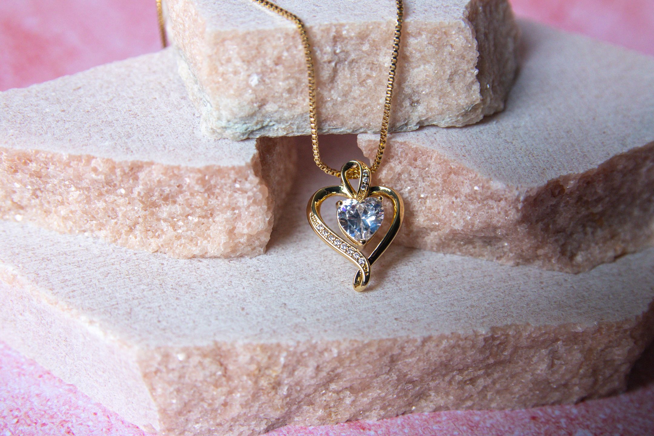 Collier Cœur Cristal