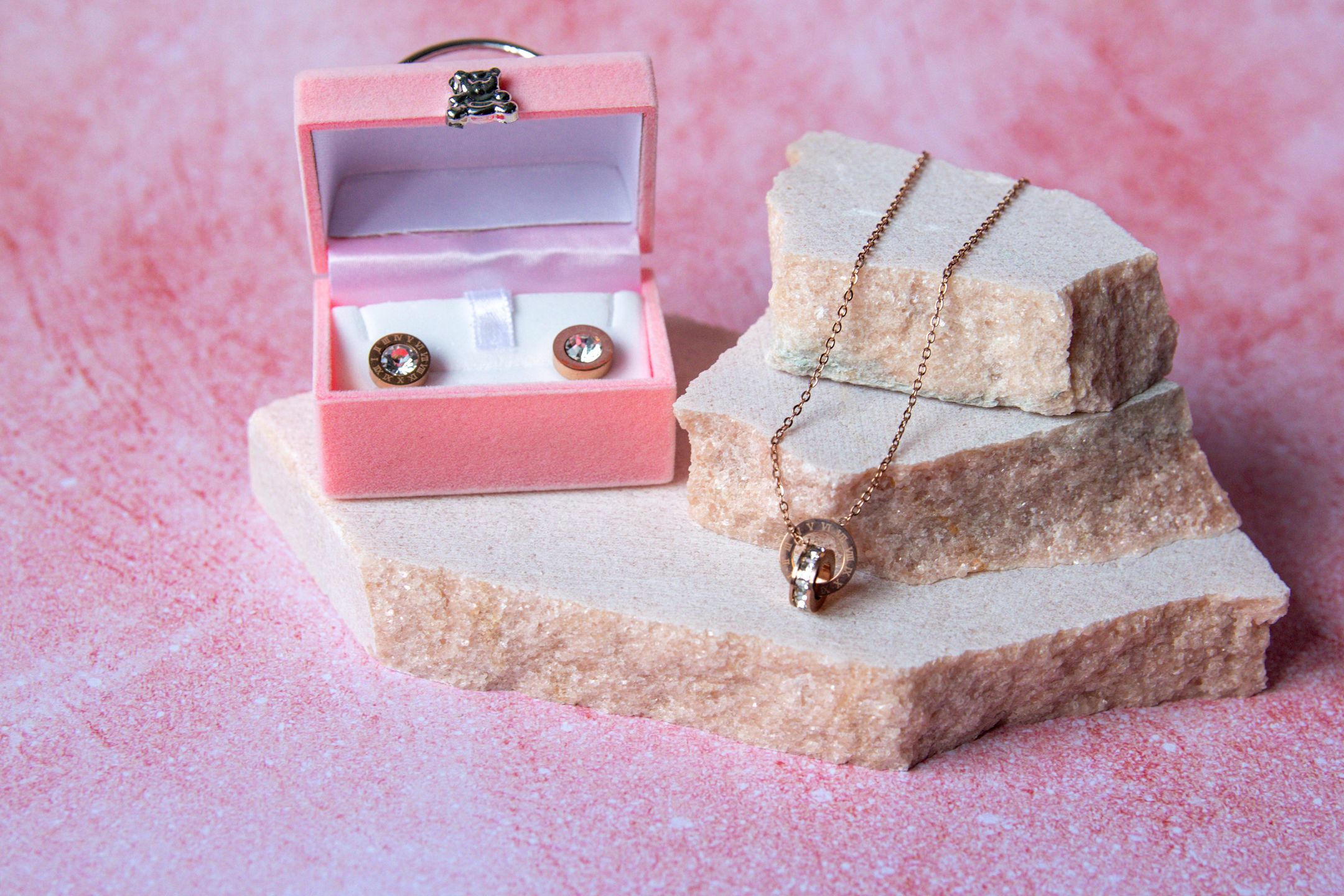 Collier et boucles d'oreilles Éclat Éternel