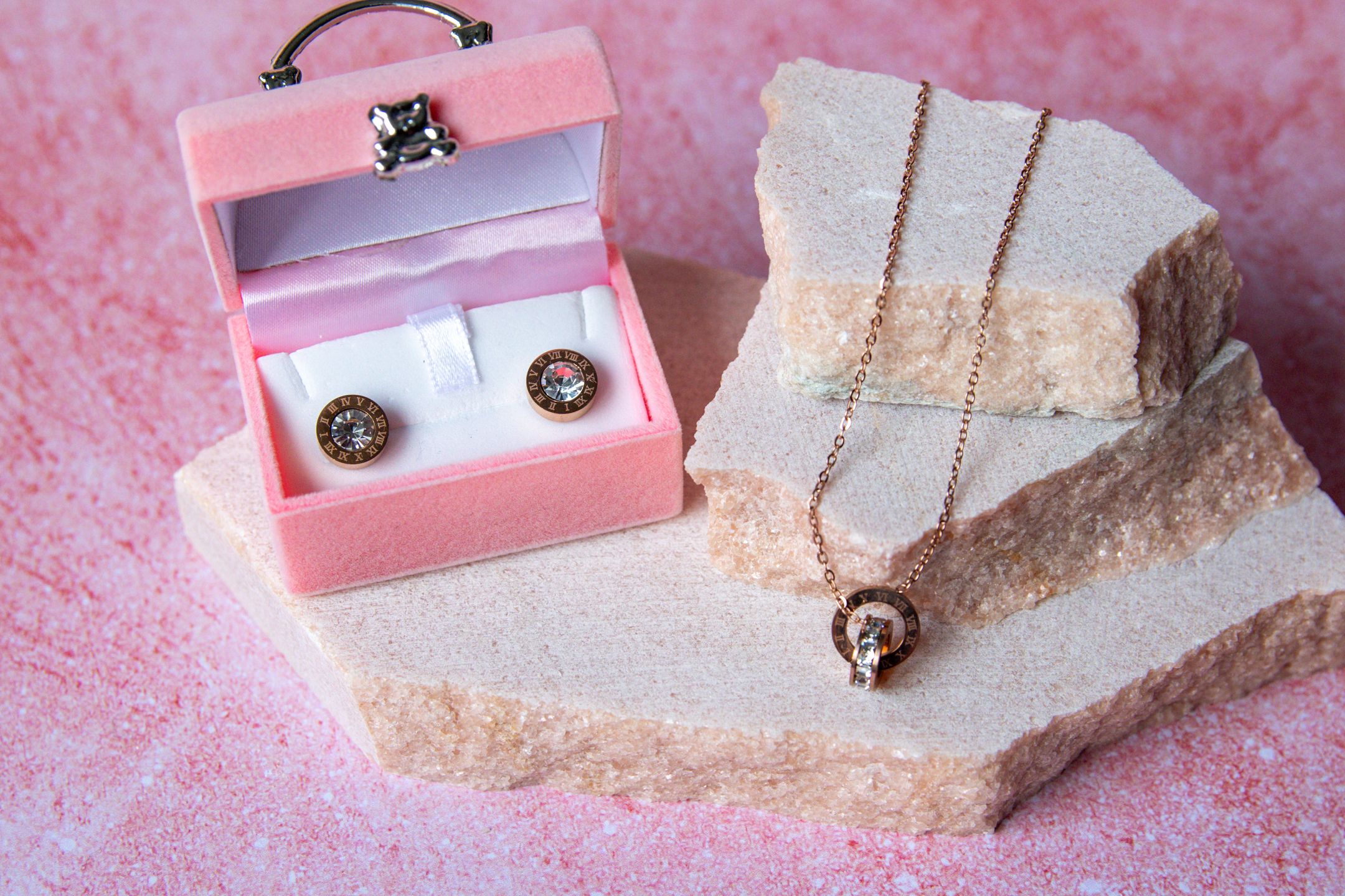 Collier et boucles d'oreilles Éclat Éternel