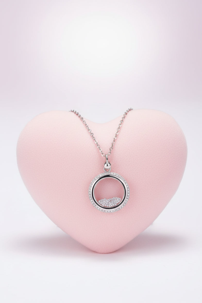 Collier Cercle Éclat Argent