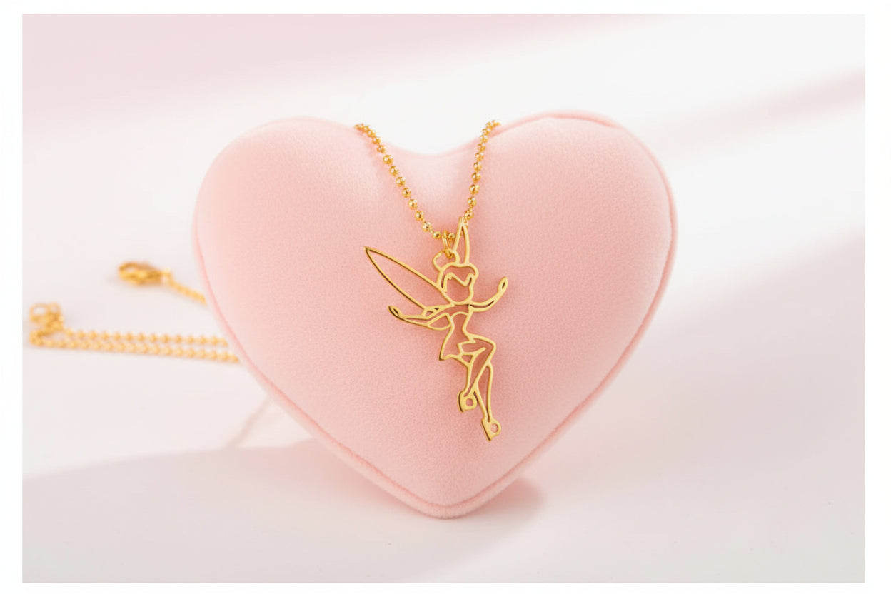Hanging Fairy Necklace - Double Chain