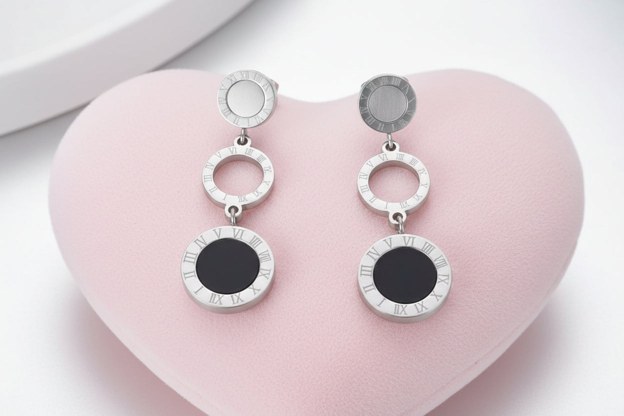 Colliers, Bracelets et Boucles d'Oreilles Chiffres Romains