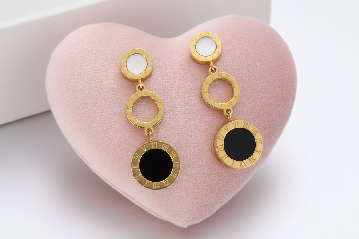 Colliers, Bracelets et Boucles d'Oreilles Chiffres Romains