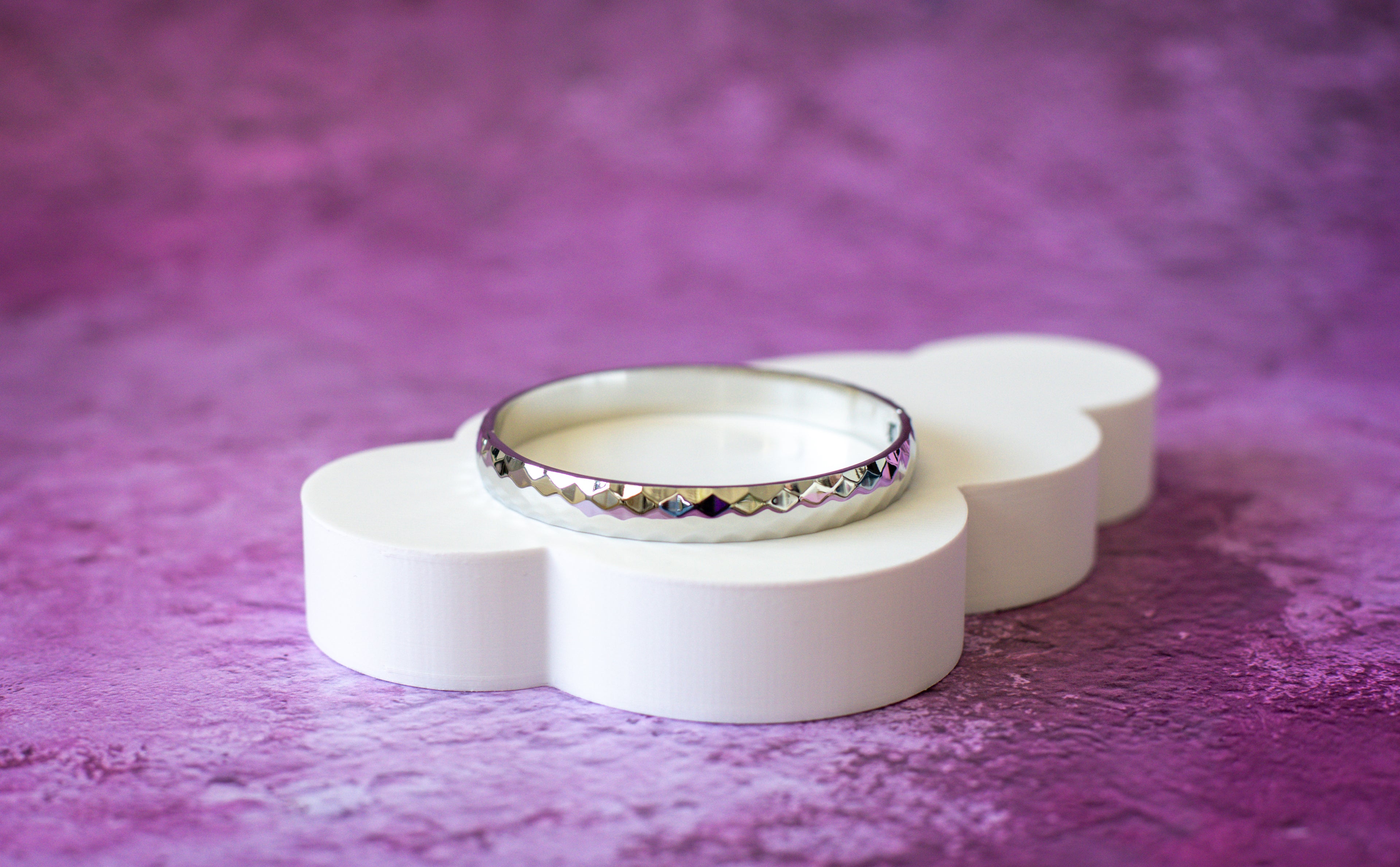 Bracelet Jonc Minimaliste texturé
