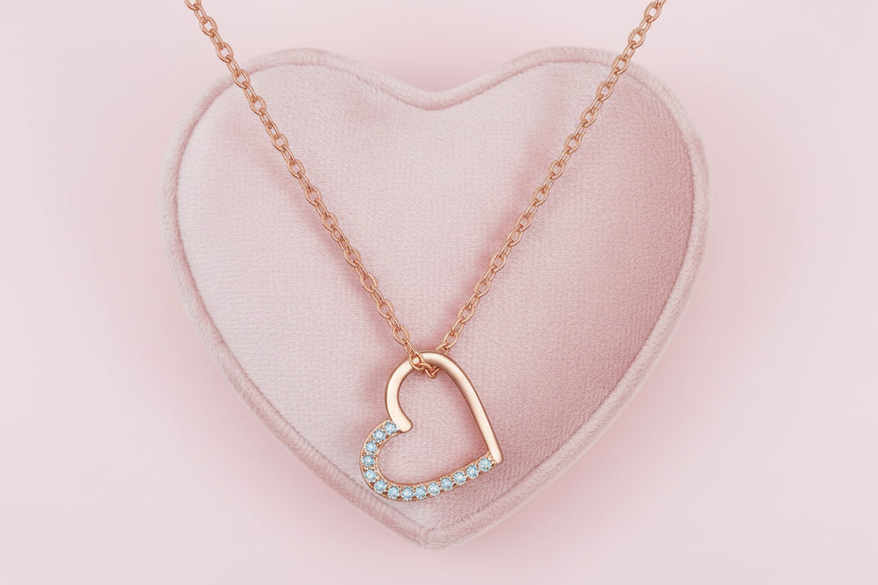 Collier Pendentif Coeur en Argent