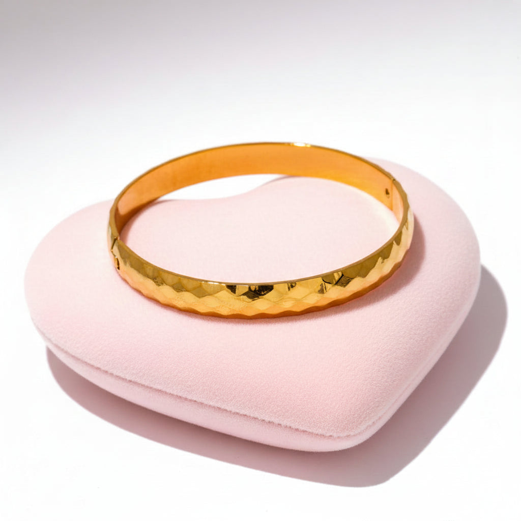 Bracelet Jonc Minimaliste texturé