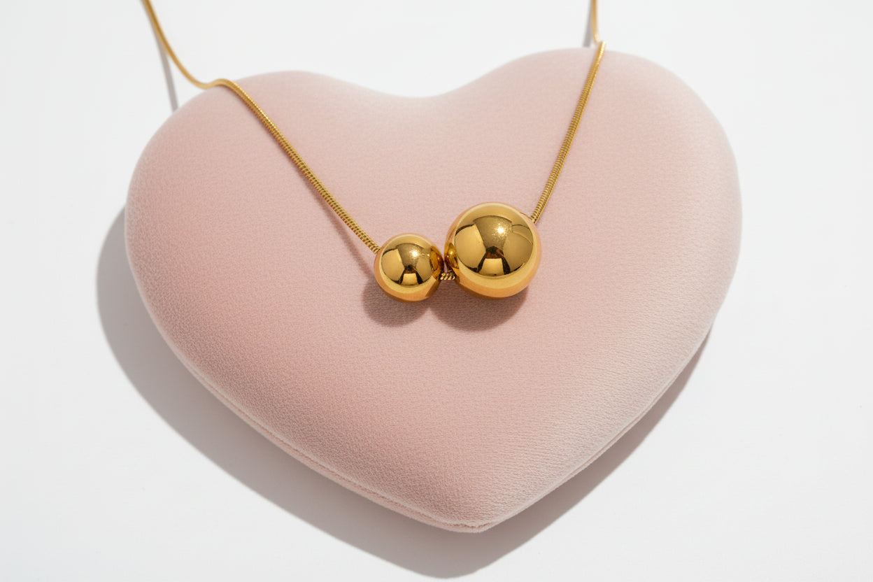 Collier Duo de Sphères