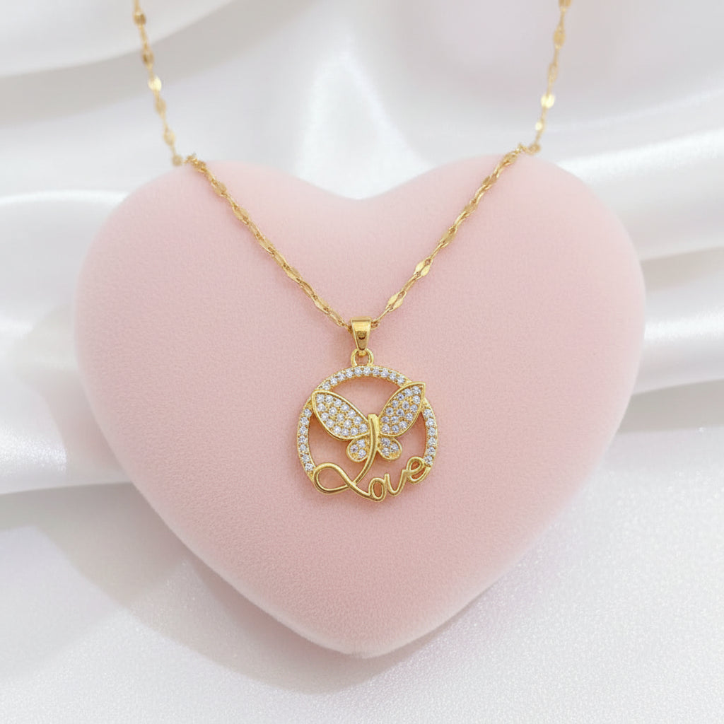 Love Butterfly Necklace