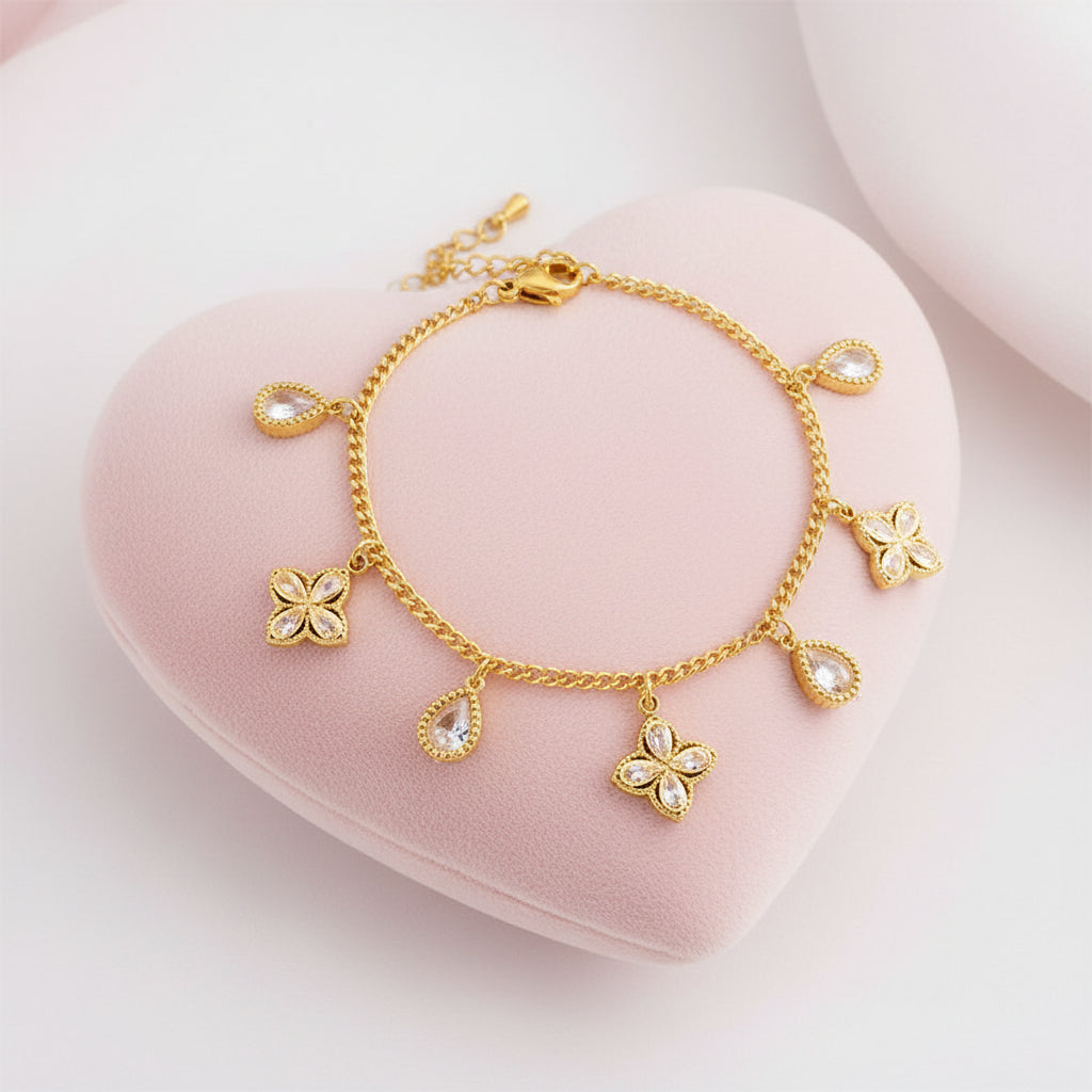 Bracelet Trèfle & Gouttes