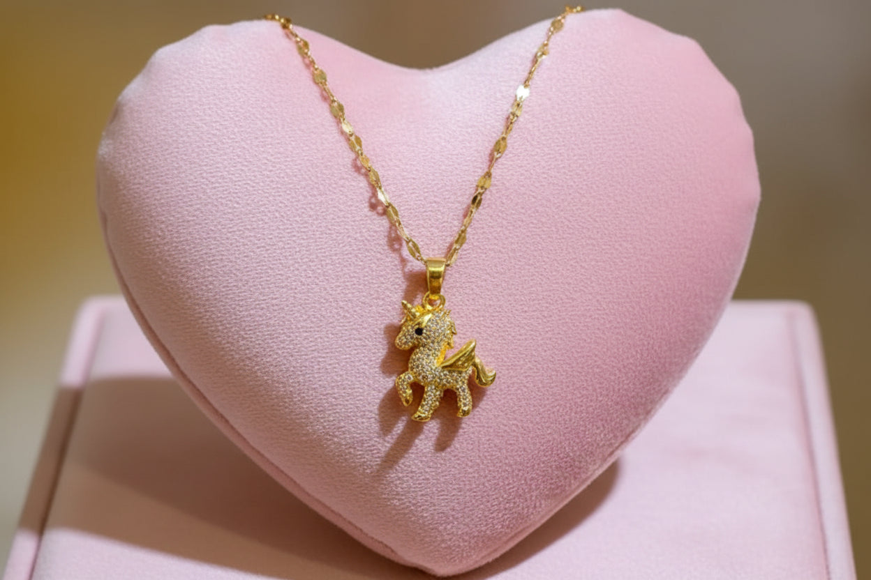 Collier Licorne Féerique