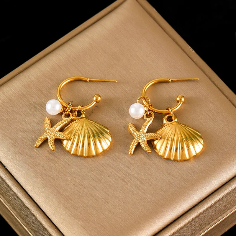 Collier et Boucles d'Oreilles - Mer