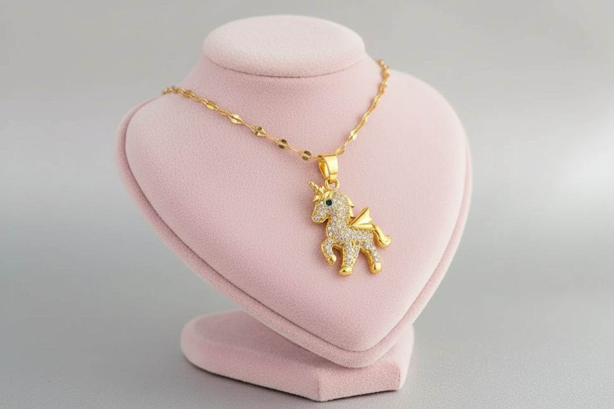 Collier Licorne Féerique