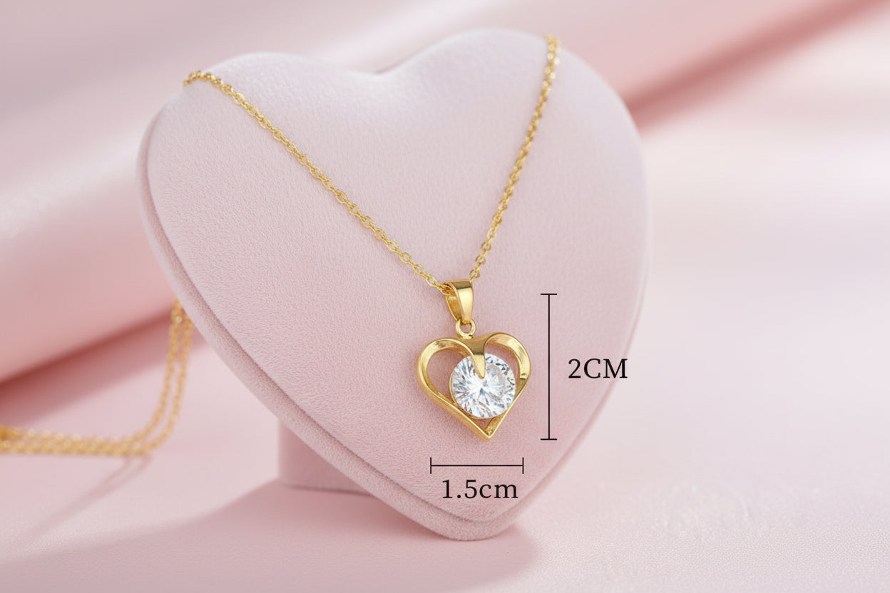 Collier Cœur Cristal