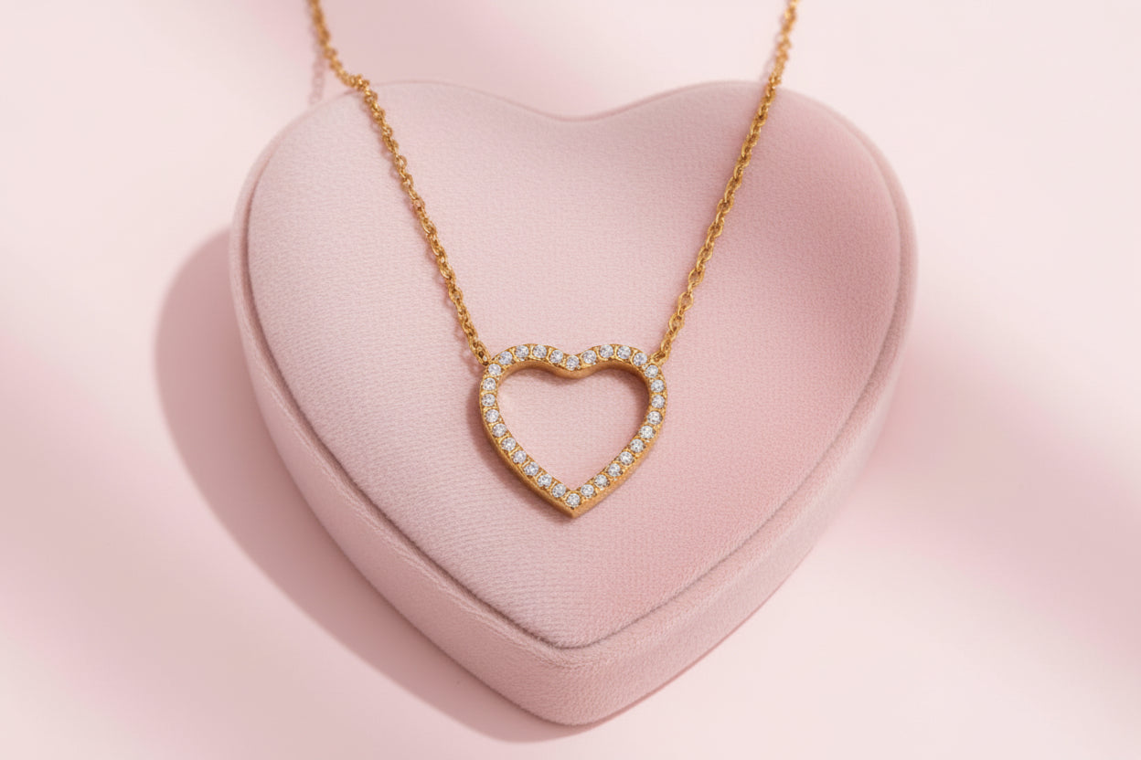 Collier Cœur Brillant