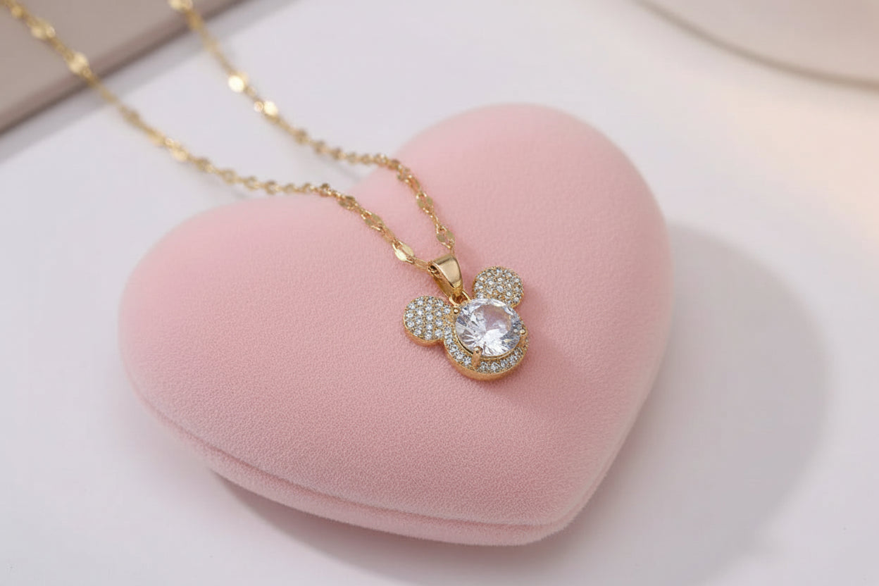 Collier Souris Étincelante