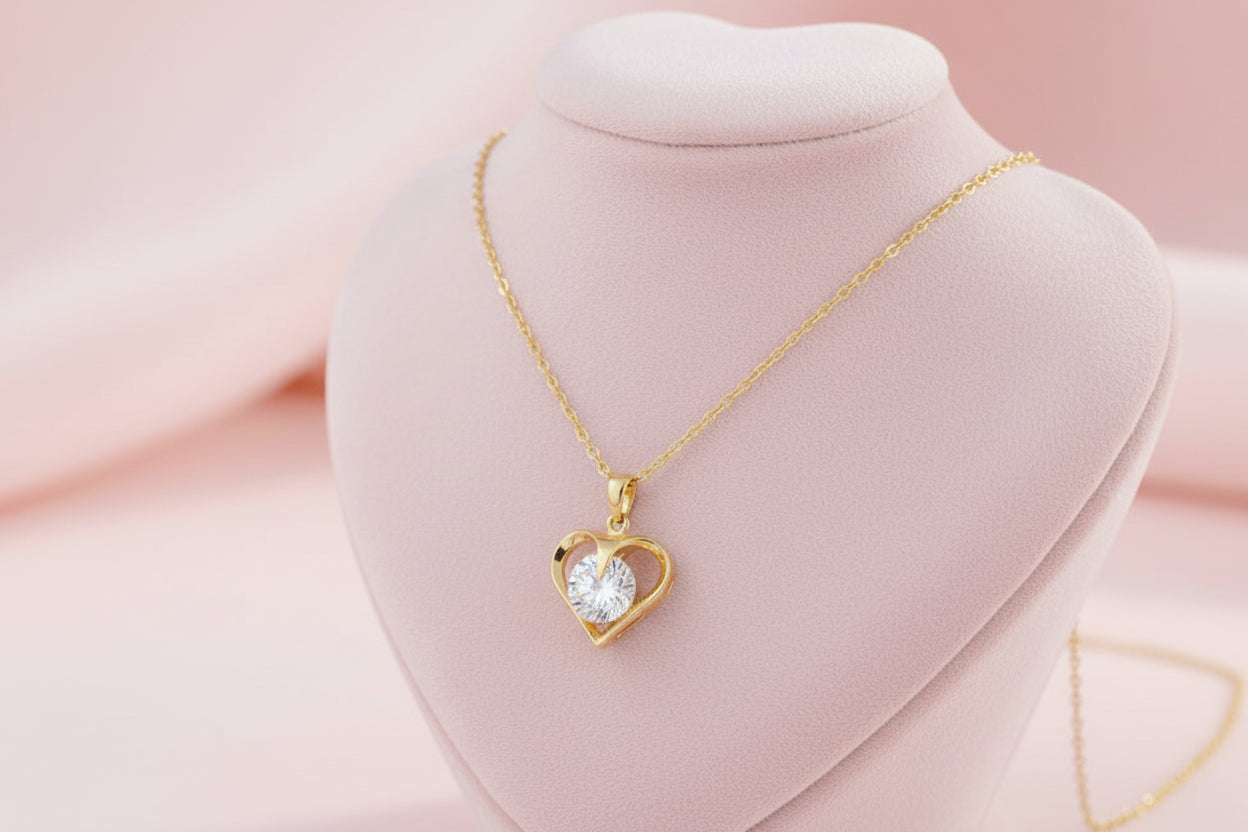 Collier Cœur Cristal