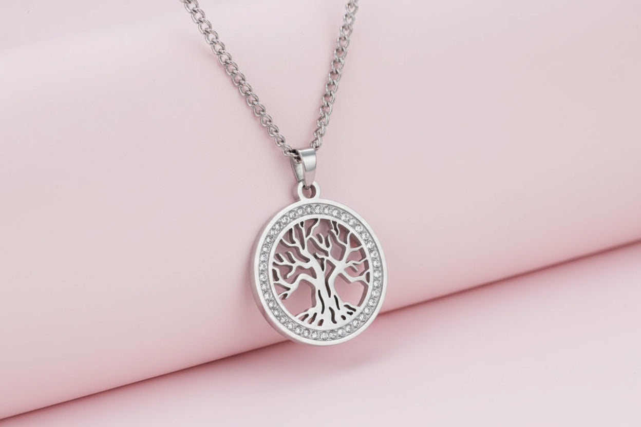 Collection Arbre de Vie  en acier inoxydable plaqué or