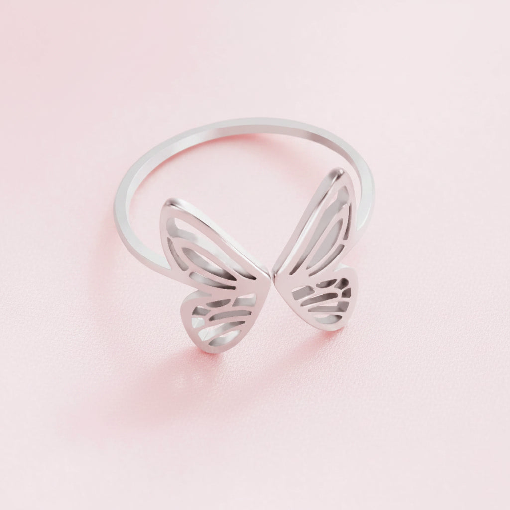 Bague Papillon Argenté