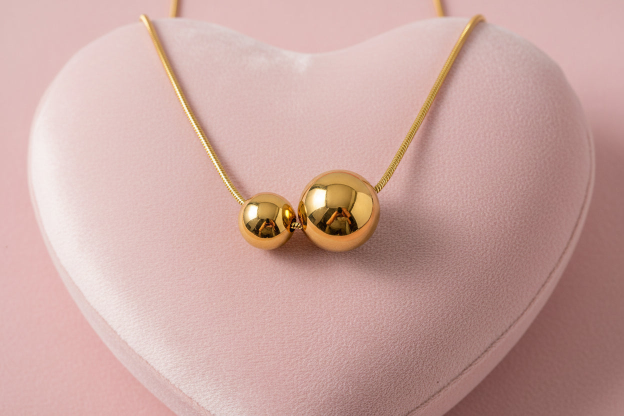 Collier Duo de Sphères
