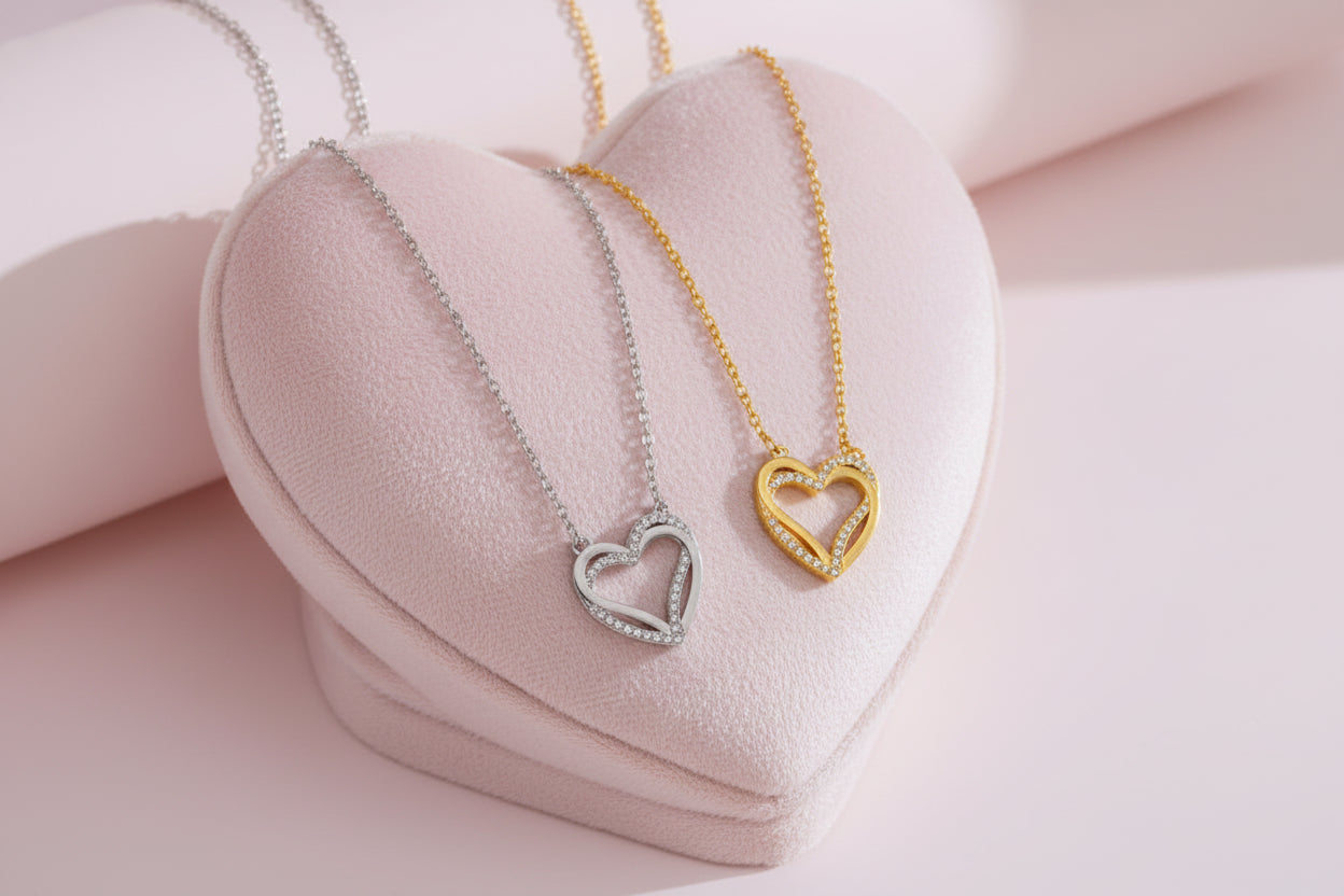 Collier Double Coeur