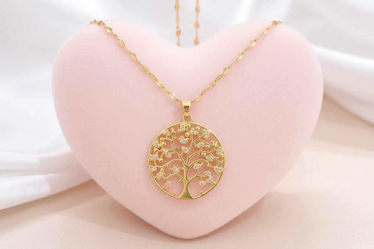 Collier Arbre de Vie Doré