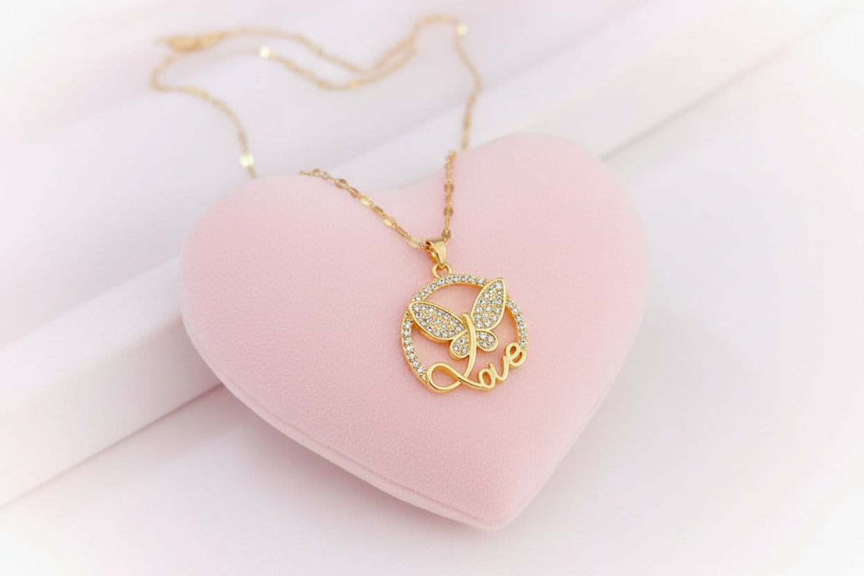 Love Butterfly Necklace