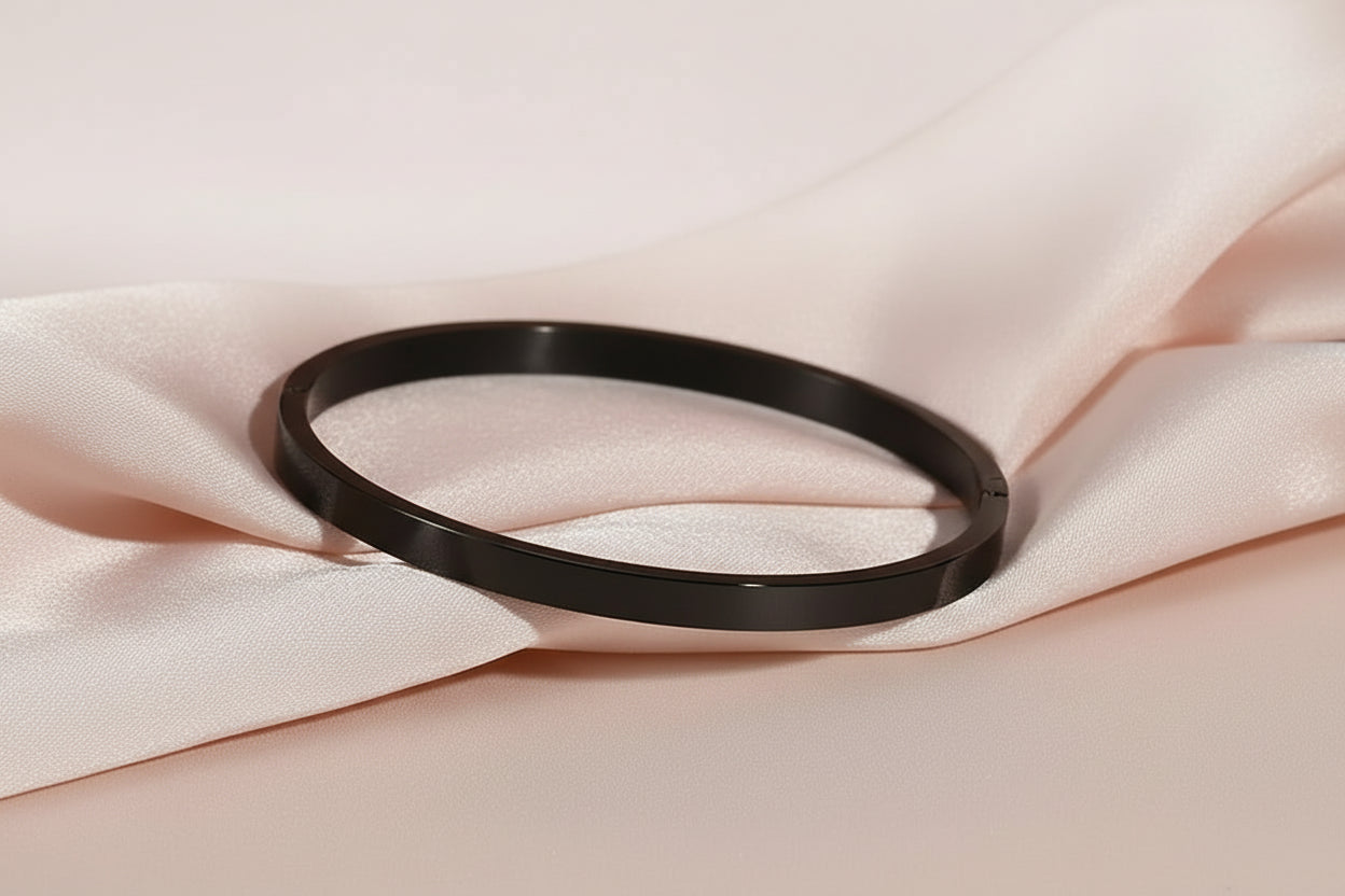 Bracelet Jonc Minimaliste NOIR